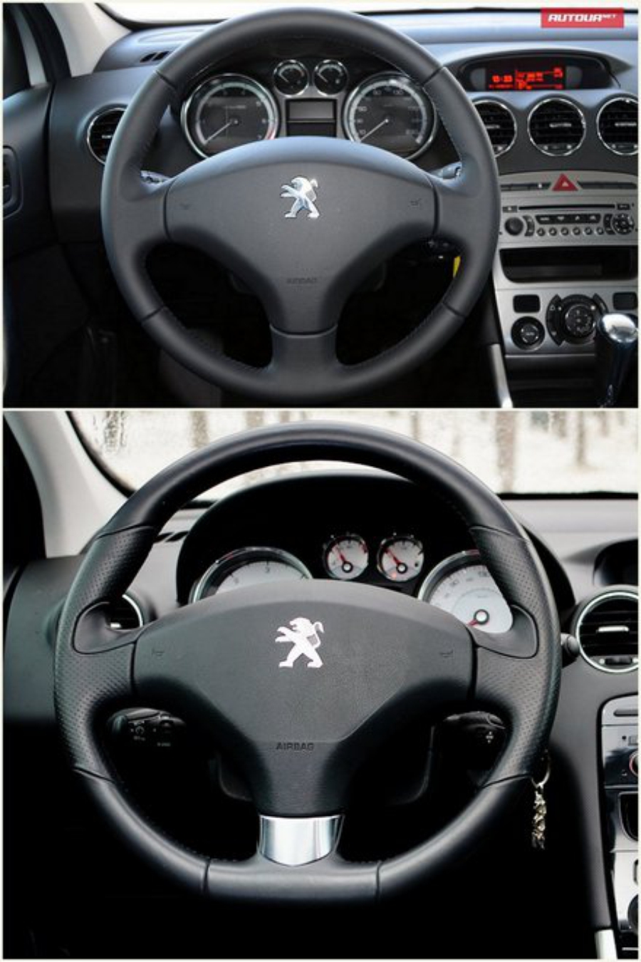 Тест-драйв Peugeot 308 (Пежо 308) интерьер руль