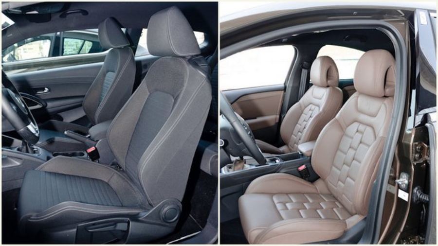 Сравнительный Citroen DS4 vs Volkswagen Scirocco, сиденья