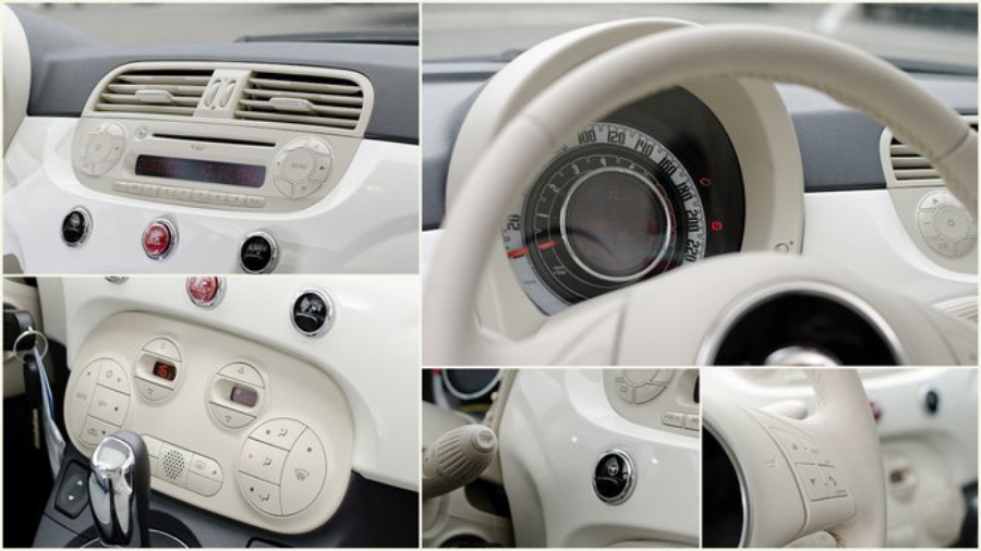 Тест-драйв Fiat 500 салон детали