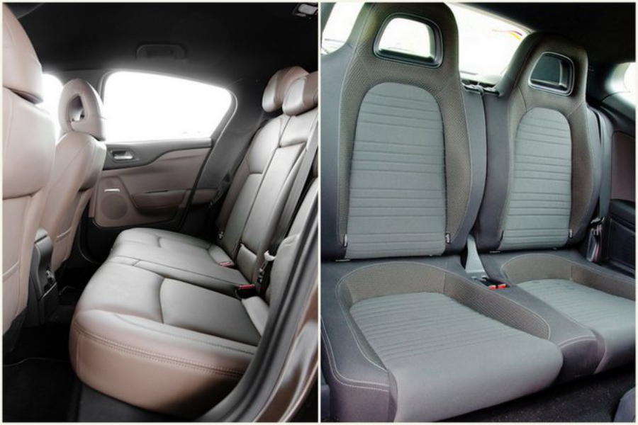 Сравнительный Citroen DS4 vs Volkswagen Scirocco, задние сидения