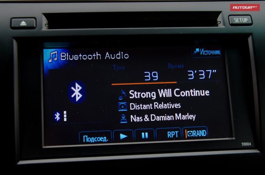 Тест-драйв Toyota Camry (Тойота Камри) интерьер экран мультимедиа